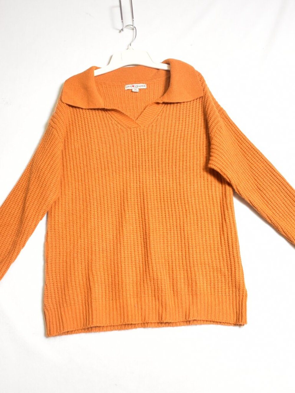 Love Change Italy Women's Sweater Size 3X Orange